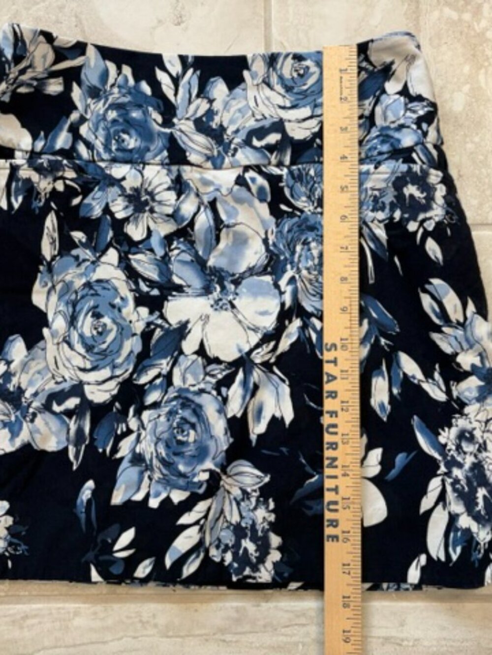 S.C. & Co. Blue Floral Athleisure Women's Skort Medium Workout Golf Tennis - Picture 11 of 11